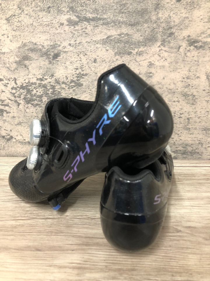 JY348 シマノ SHIMANO S-PHYRE SHRC902S L01 ビンディングシューズ SPD-SL 黒 EU41