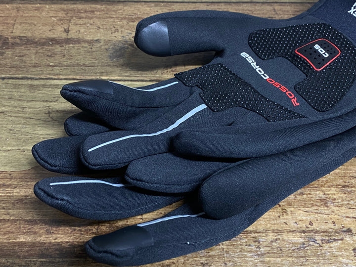 KG696 カステリ CASTELLI GORE-TEX 長指 グローブ 黒 L 裏起毛