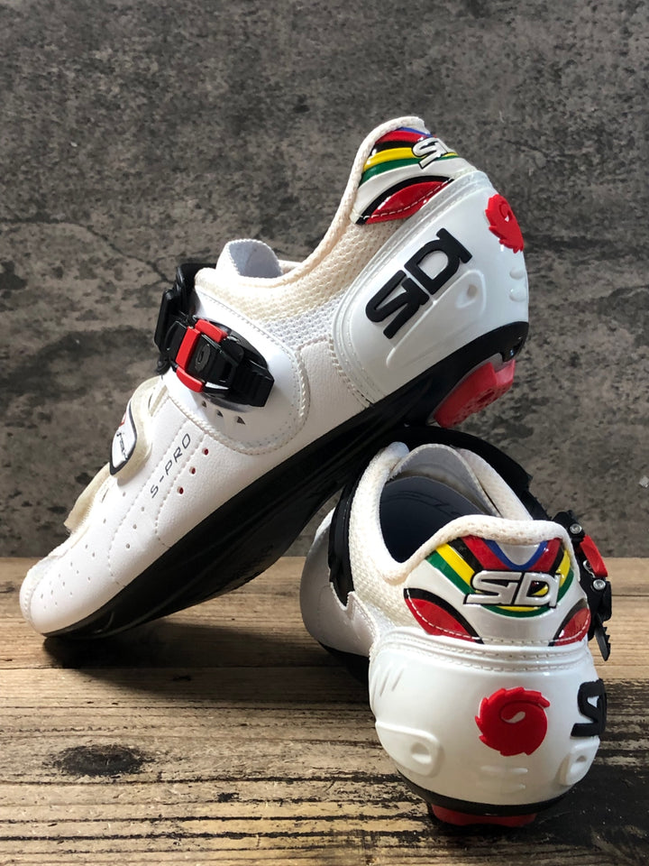 JQ951 シディ SIDI GENIUS 5 PRO ビンディングシューズ 3穴 白 EU45