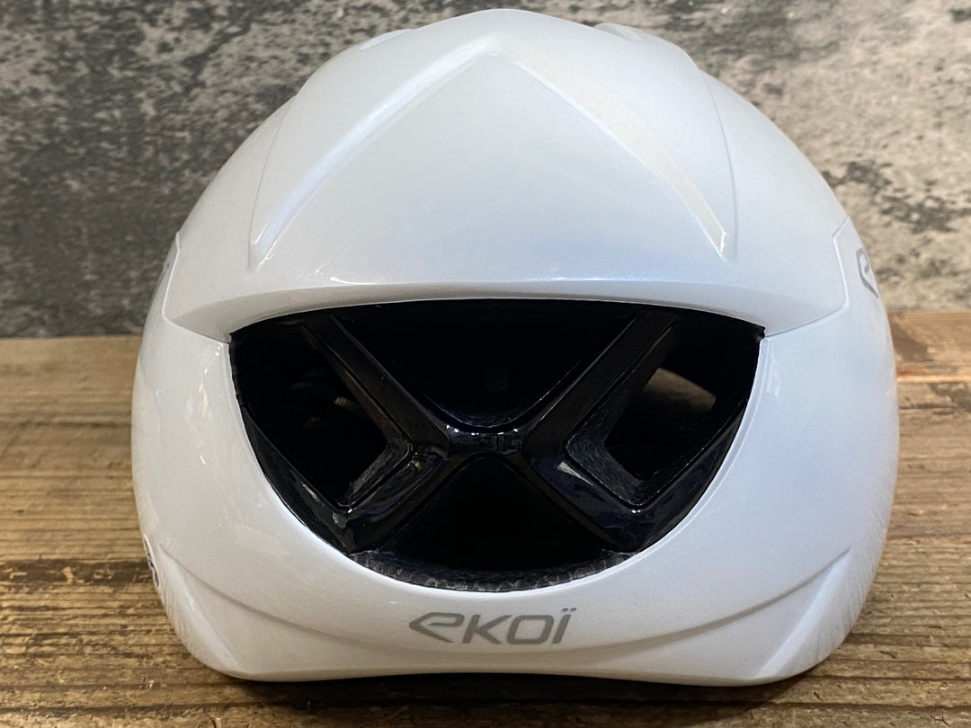 KH162 エコイ EKOI AR16 ヘルメット 55-58cm Mサイズ 白 2025年6月製造