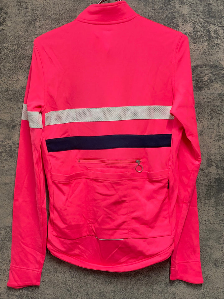 JV227 ラファ Rapha BREVET JERSEY 長袖 サイクルジャージ ピンク S