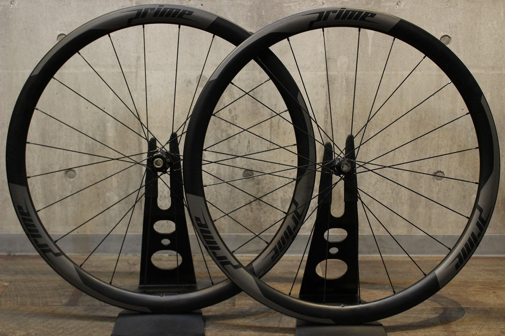 【美品】prime カーボンホイール　38mm クリンチャー2way仕様　リム プライム PRIME RP-38 カーボン クリンチャー ホイールセット シマノ