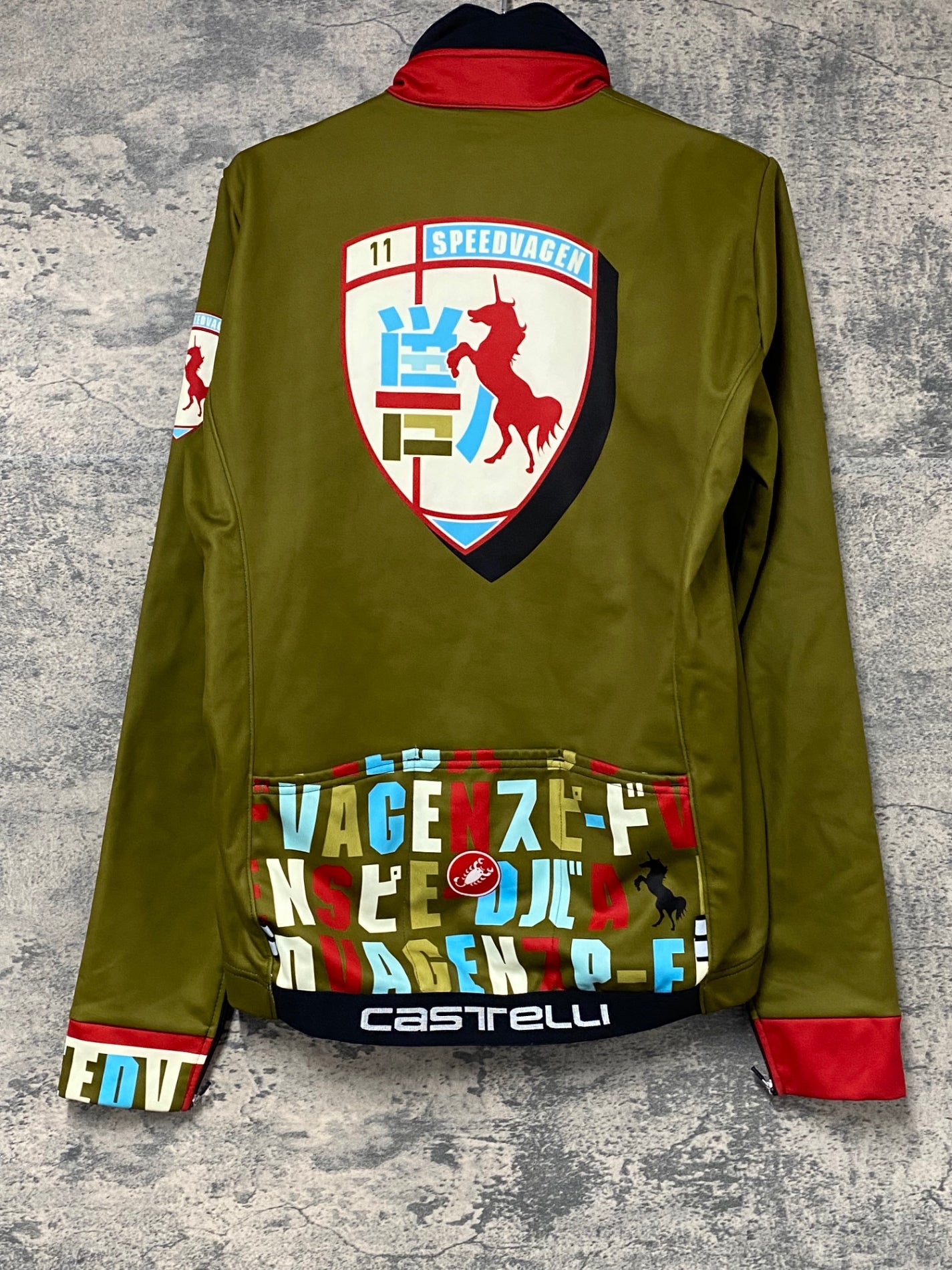 Castelli カステリAlfaROS2 ジャケット L オリーブグリーン Castelli