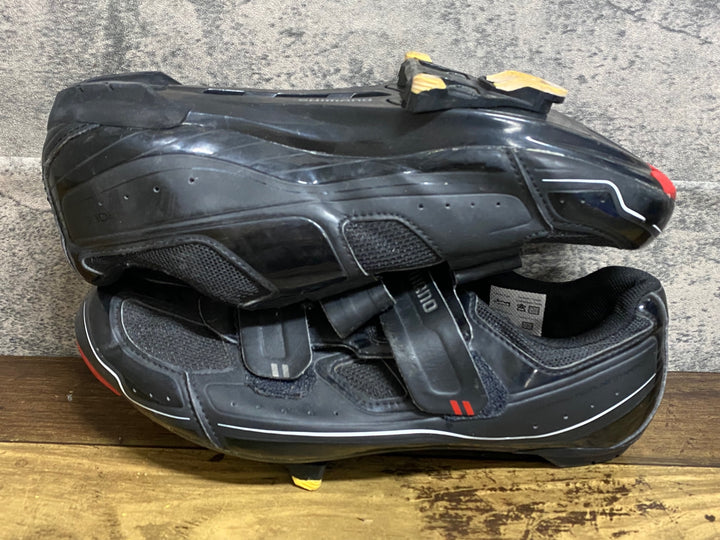 JM474 シマノ SHIMANO R065 SH-R065L ビンディングシューズ EU43 黒 3穴