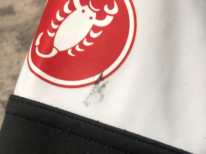 KD407 カステリ CASTELLI 長袖 サイクルジャケット 黒 S 裏起毛 ※汚れ ラバー部べたつき