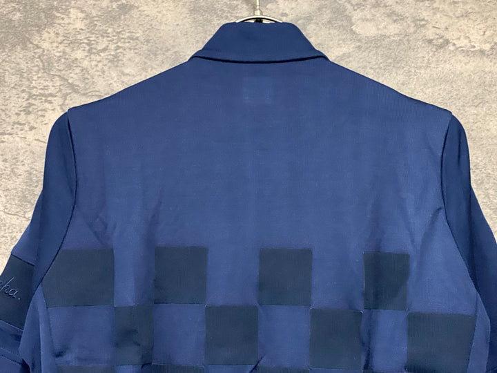 KH995 ラファ Rapha CHECK JERSEY 半袖 サイクルジャージ 紺 S