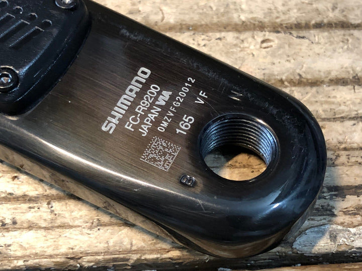 JV049 4iiii PRECISION 3+ ANT+ パワーメーター SHIMANO DURA-ACE FC-R9200 左 クランク 165mm 動作確認済