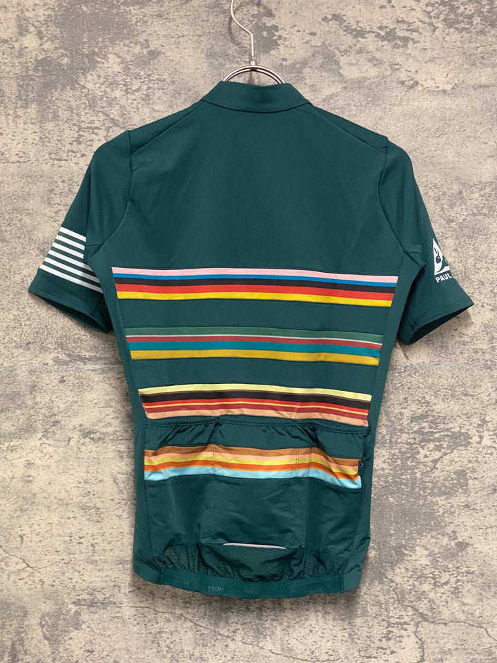 KF570 ラファ Rapha RCC X PAUL SMITH PRO TEAM MIDWEIGHT JERSEY 半袖 サイクルジャージ 緑 XS