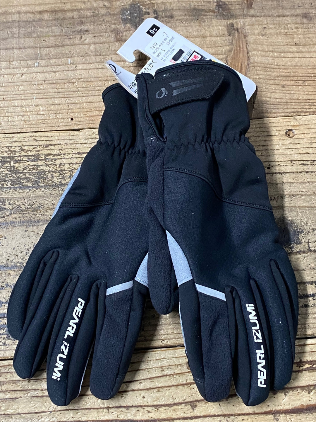 KE185 パールイズミ PEARL iZUMi 長指 ウィンターグローブ 黒 L 裏起毛 黒タグ