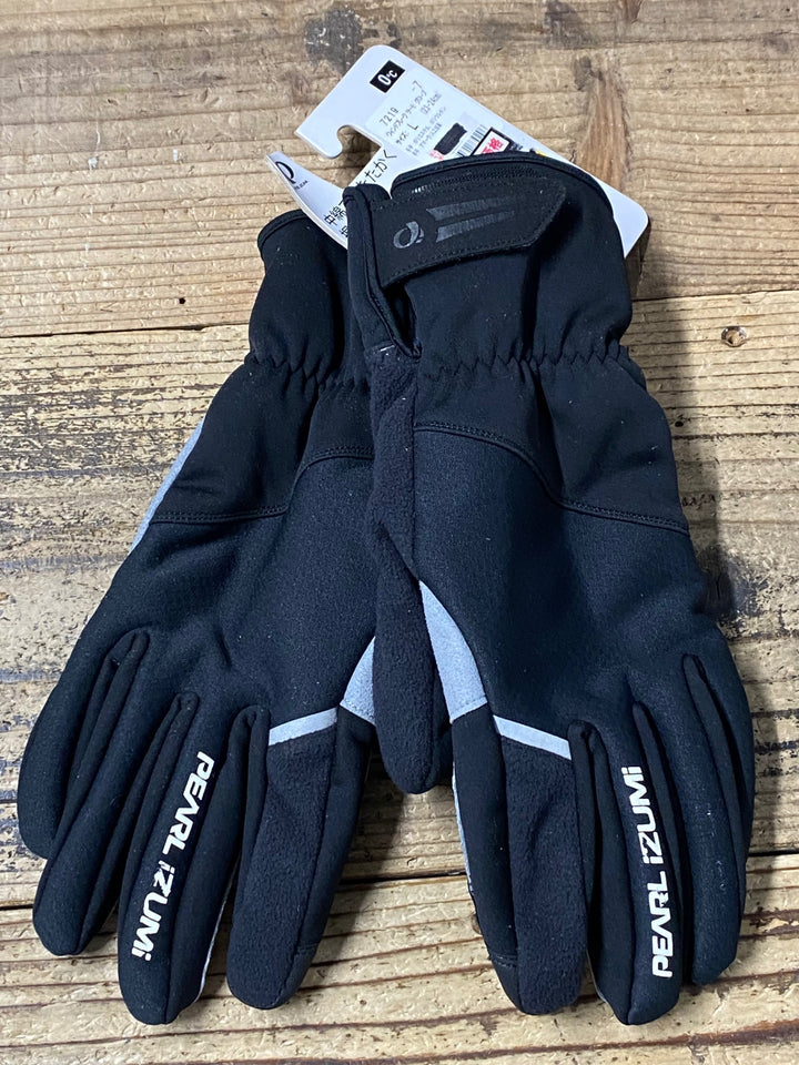 KE185 パールイズミ PEARL iZUMi 長指 ウィンターグローブ 黒 L 裏起毛 黒タグ