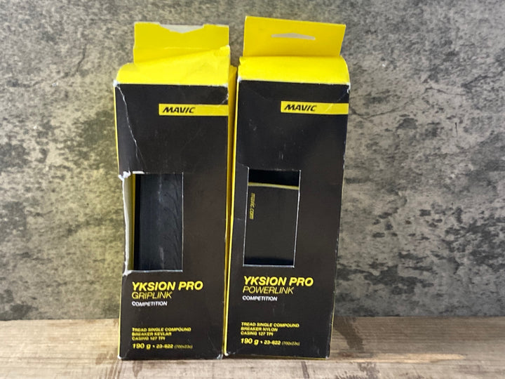 JZ216 マヴィック MAVIC イクシオン YKSION PRO POWERLINK GRIPLINK タイヤ クリンチャー 2本セット 23C