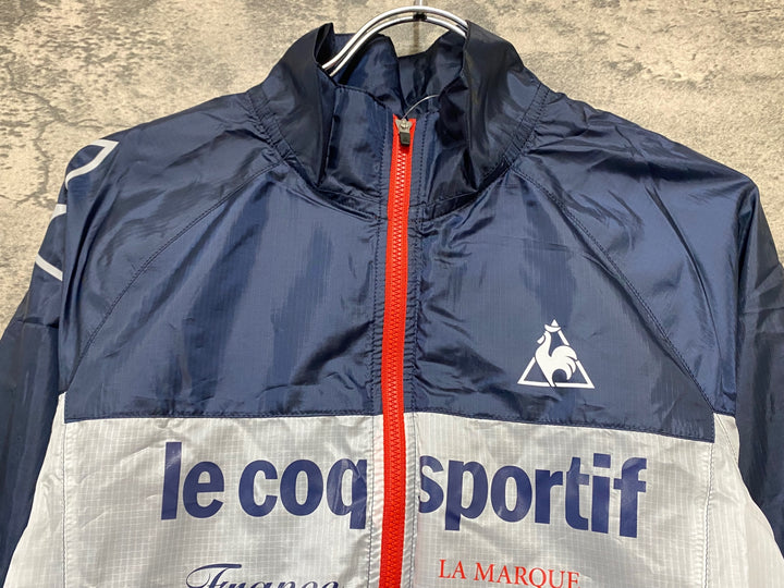 KI827 ルコックスポルティフ le coq sportif 長袖 ウィンドブレーカー 白紺 O