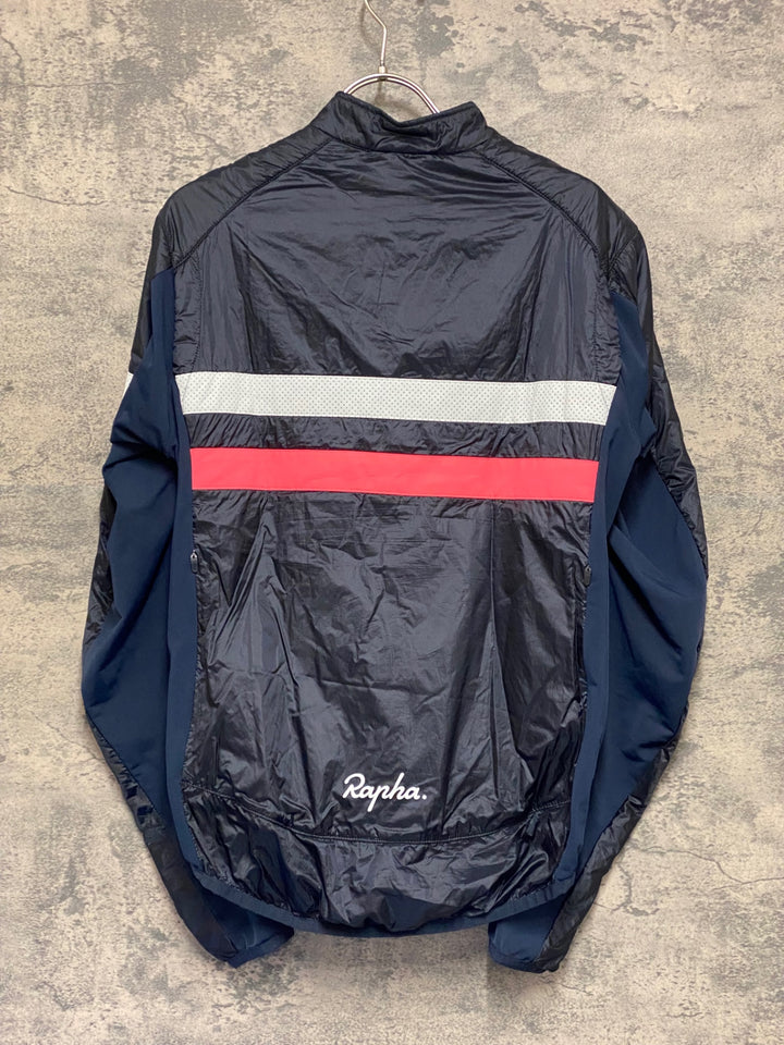 JS270 ラファ Rapha BREVET INSULATED JACKET 長袖 サイクルジャケット 紺 S