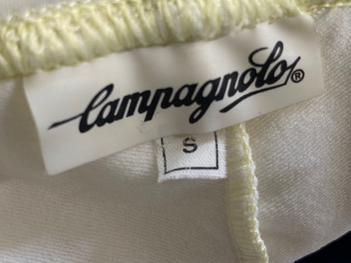 KA216 カンパニョーロ CAMPAGNOLO レーサータイツ 白 オレンジ 茶 総柄 S