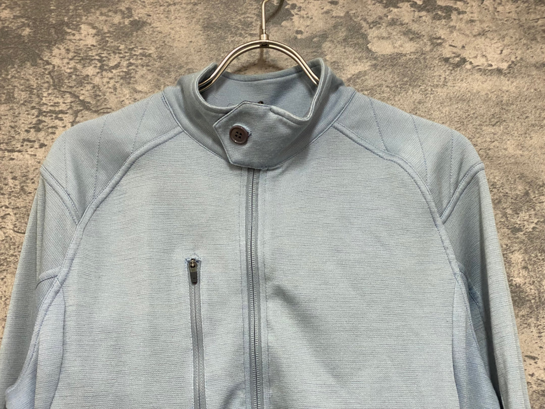JN006 カフェドシクリステ Cafe du Cycliste YOLANDE MEN 長袖 サイクルジャージ 水色 S