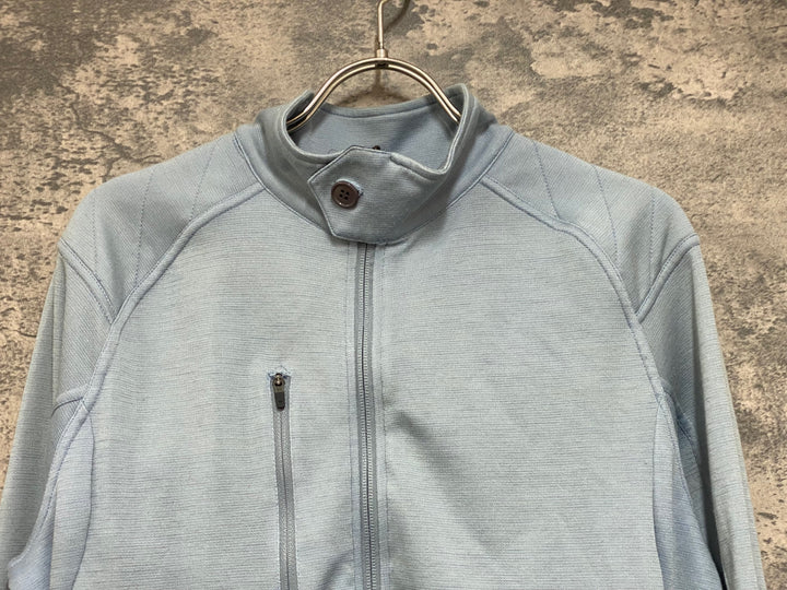 JN006 カフェドシクリステ Cafe du Cycliste YOLANDE MEN 長袖 サイクルジャージ 水色 S