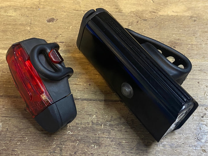 JN811 レザイン LEZYNE LITE DRIVE 1000XL/KTVリアライト 前後ライトセット 点灯確認済み