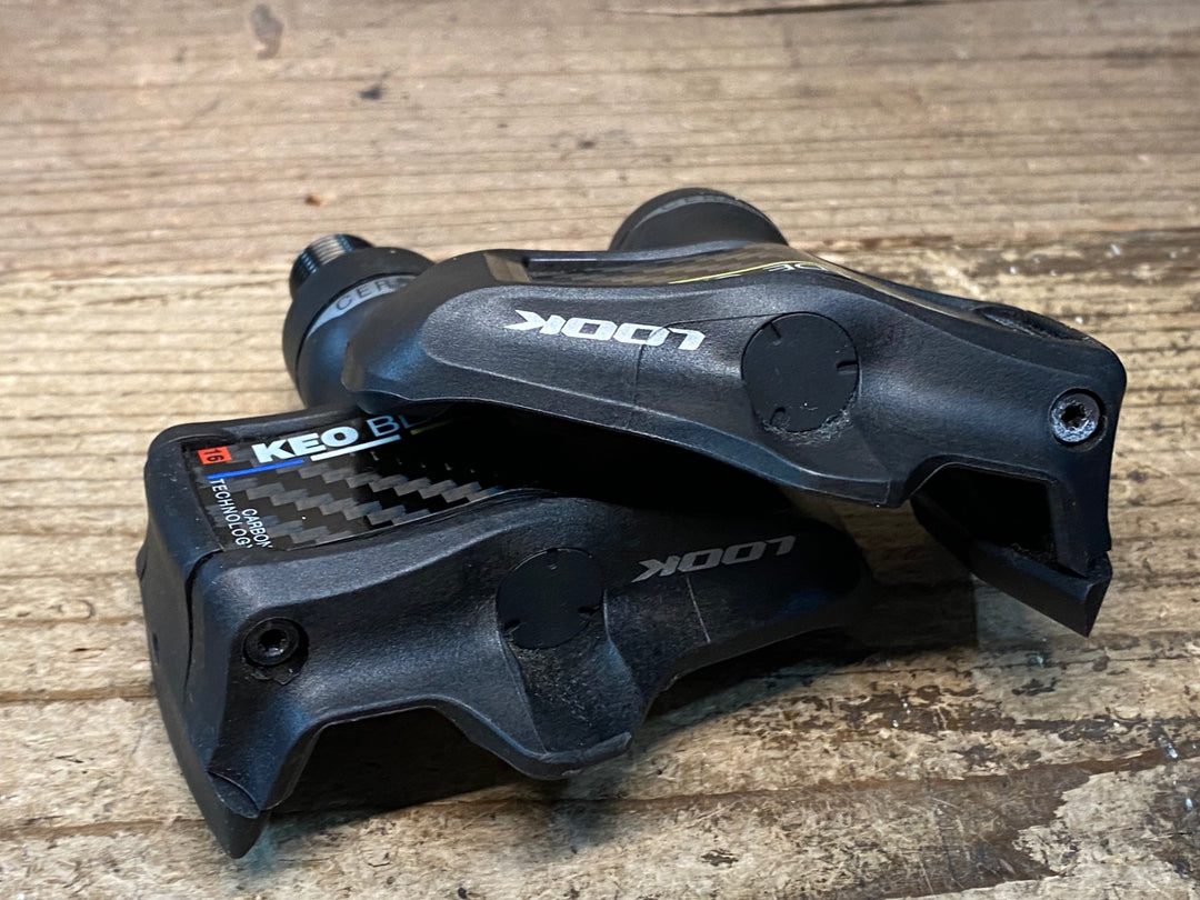 JI254 ルック LOOK KEO BLADE CARBON CERAMIC Ti ビンディングペダル チタンシャフト 12Nプレート付き