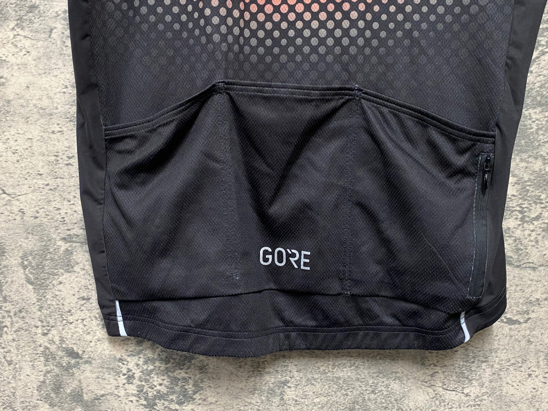 KB211 ゴア GORE 半袖 サイクルジャージ 黒赤 XL