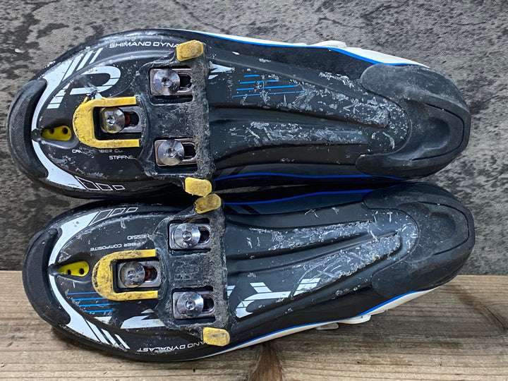 JS975 シマノ SHIMANO SH-R171W ビンディングシューズ 白 黒 EU40