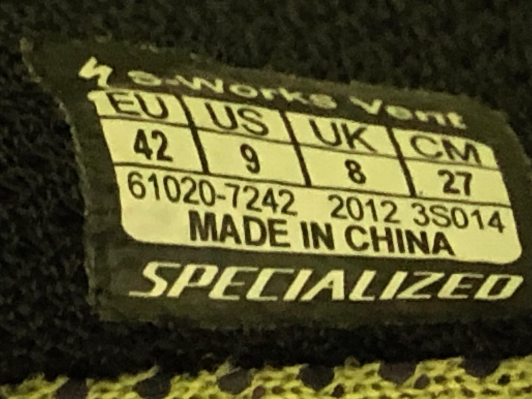 JP779 スペシャライズド SPECIALIZED エスワークス S-WORKS VENT ビンディングシューズ 黒 EU42 SPD-SL