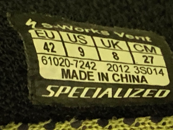 JP779 スペシャライズド SPECIALIZED エスワークス S-WORKS VENT ビンディングシューズ 黒 EU42 SPD-SL