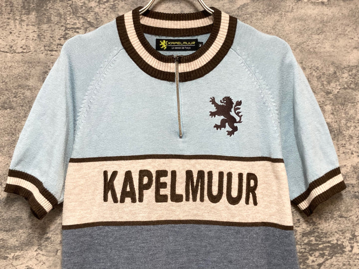 KK795 カペルミュール KAPELMUUR ウール 半袖 サイクルジャージ 水色 M