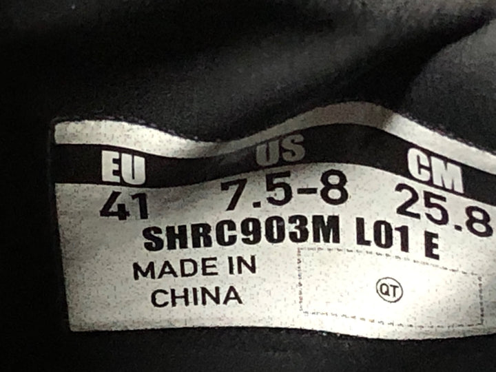JP132 シマノ SHIMANO S-PHYRE SHRC903M WIDE ビンディングシューズ BOA 3穴 黒 EU41