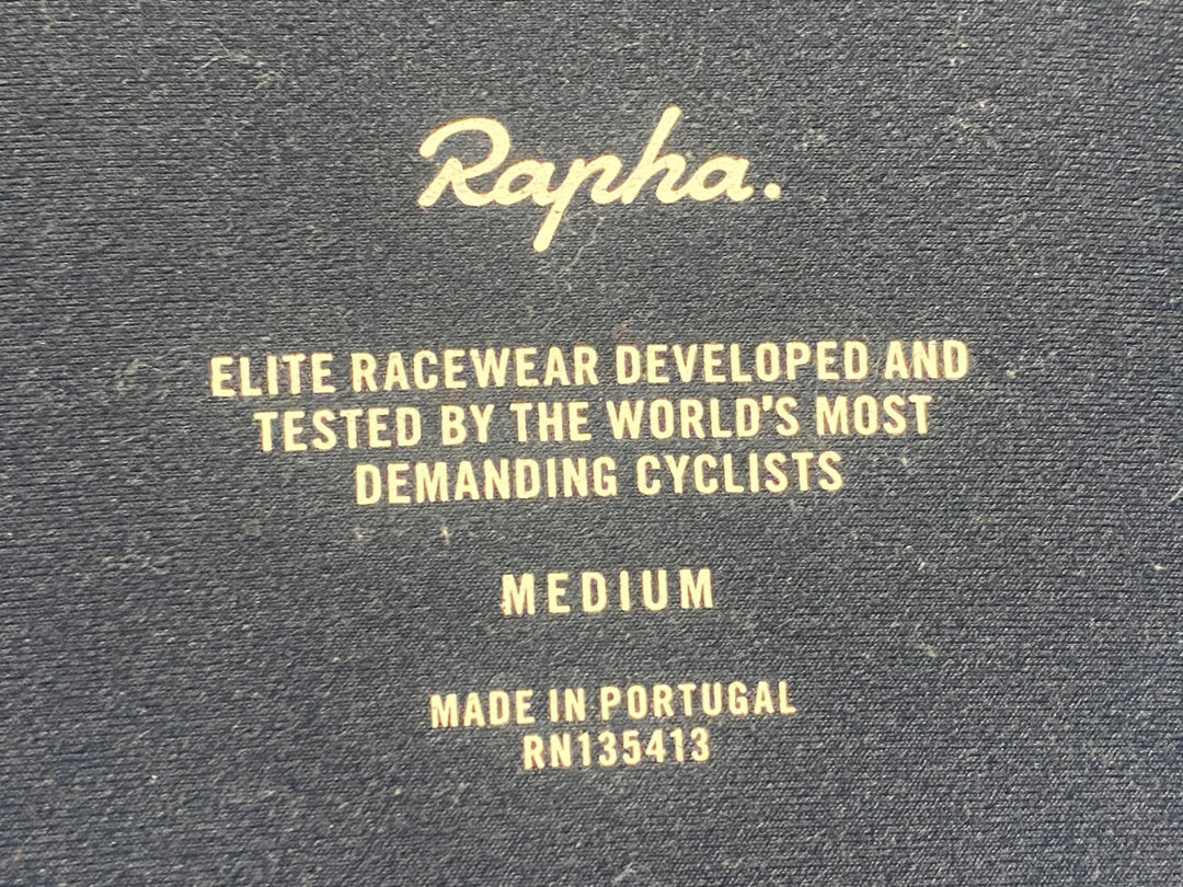 JU974 ラファ Rapha PRO TEAM LONG SLEEVE THERMAL JERSEY 長袖 サイクルジャージ 濃紺 M 裏起毛