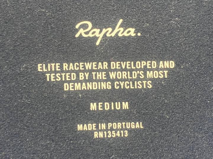 JU974 ラファ Rapha PRO TEAM LONG SLEEVE THERMAL JERSEY 長袖 サイクルジャージ 濃紺 M 裏起毛