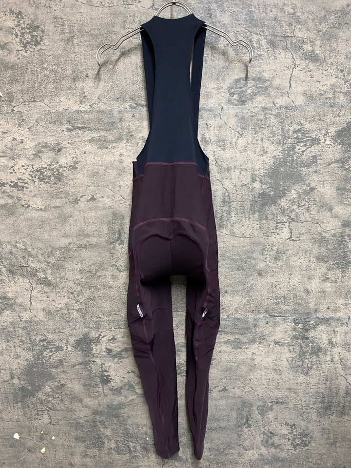 KD773 ビーラー BIEHLER ビブタイツ 赤紫 S 裏起毛 ※肩紐部穴あきのためジャンク