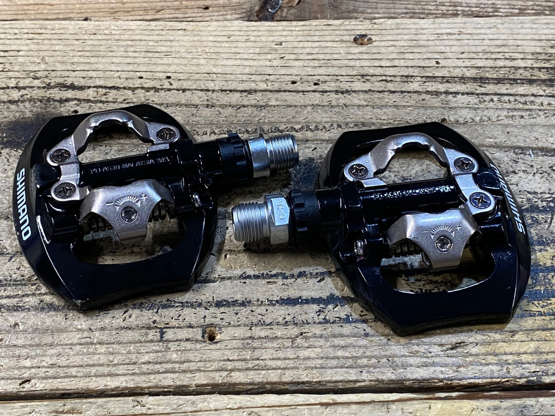 JU245 シマノ SHIMANO PD-A530 ビンディングペダル SPD 片面フラット 黒