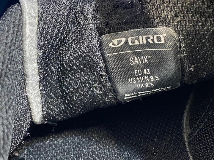KG394 ジロ GIRO SAVIX ビンディングシューズ 黒 SPD EU43 ペン字あり
