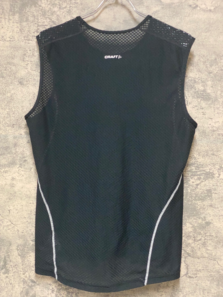 KD944 クラフト CRAFT ノースリーブ ベースレイヤー 黒 M