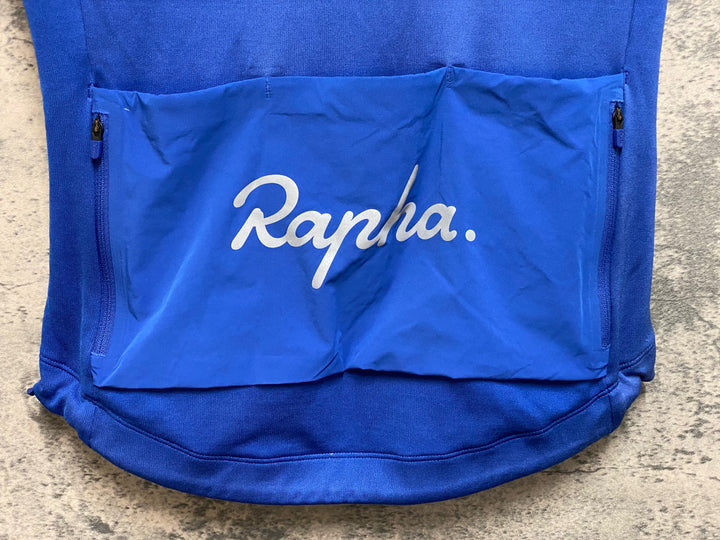 JO046 ラファ Rapha BREVET JERSEY 半袖 サイクルジャージ 青 S