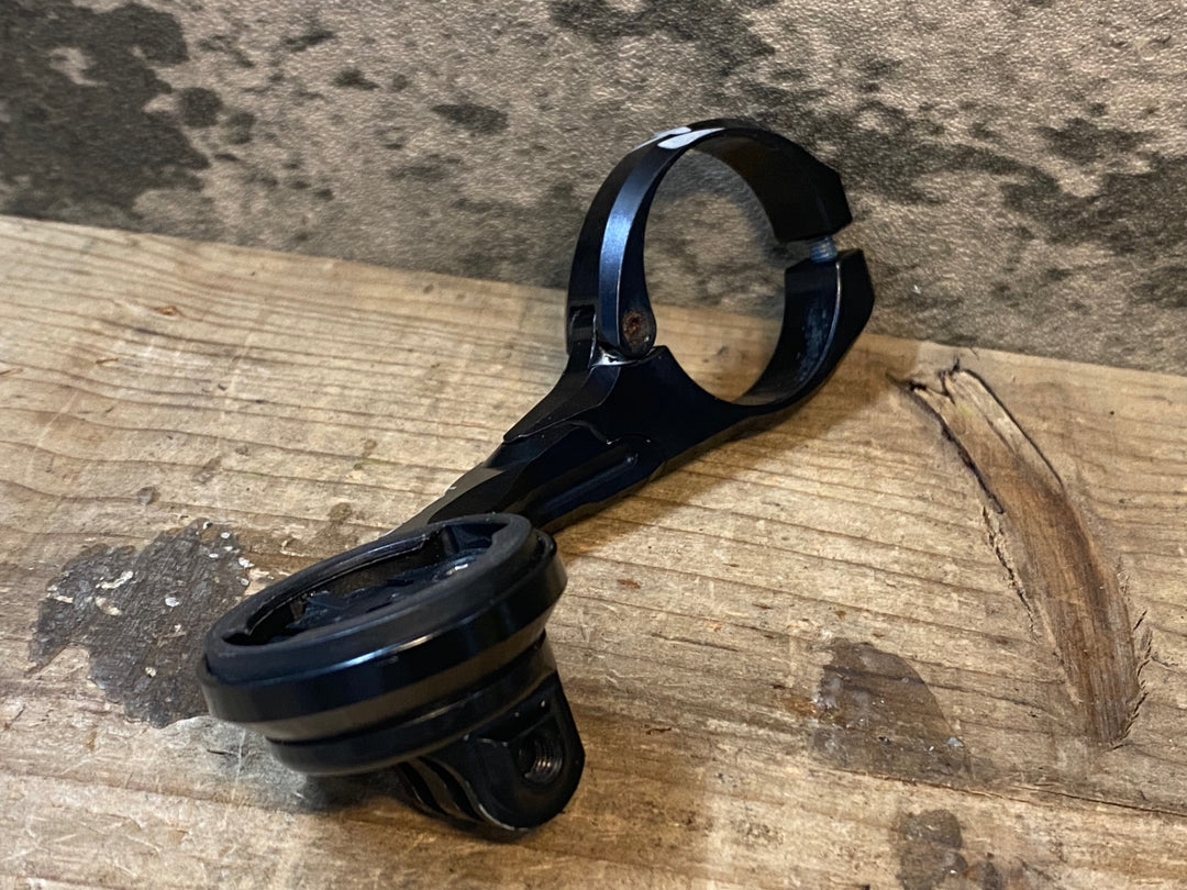 JK992 ケーエッジ K-EDGE 片持 サイコンマウント 黒 Φ31.8 GARMIN/GoPro ※錆あり