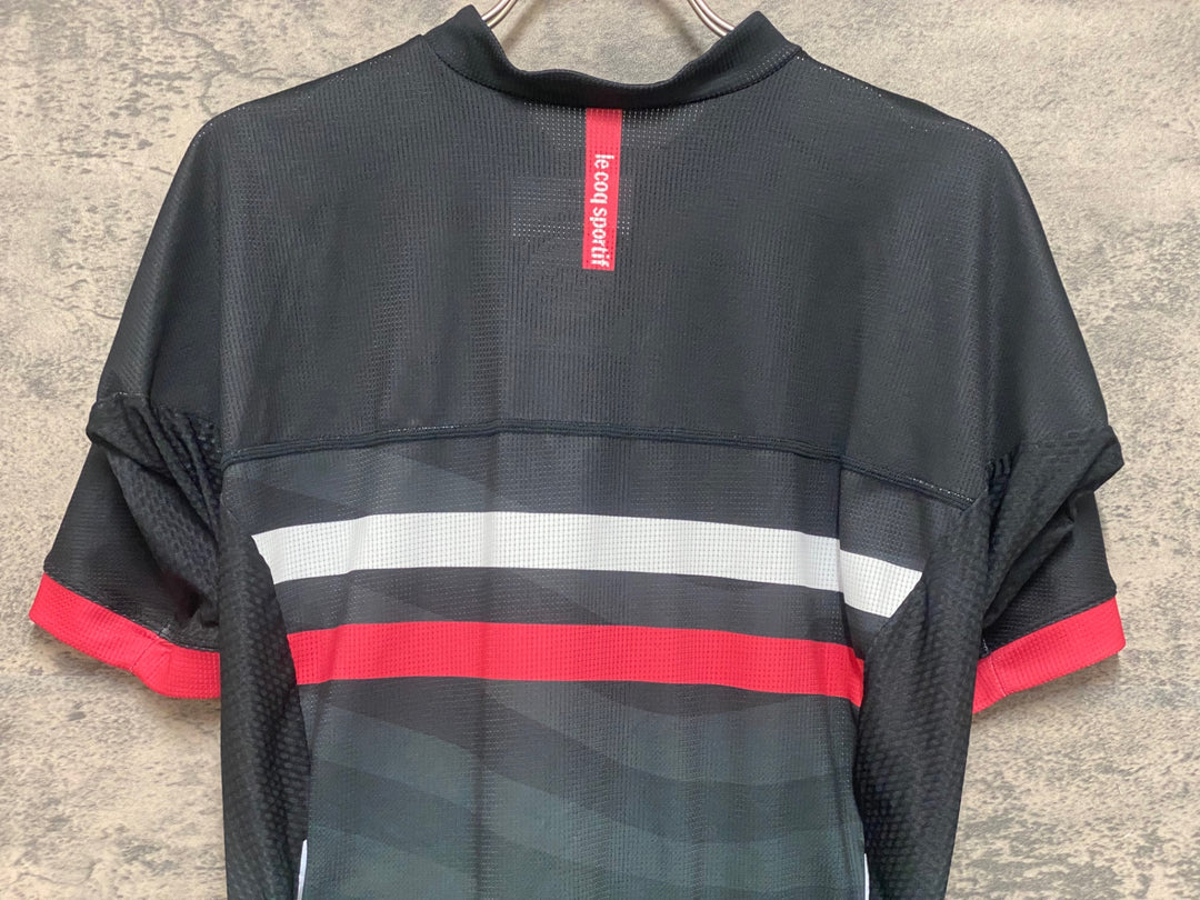 JP150 ルコックスポルティフ le coq sportif 半袖 サイクルジャージ 黒 M