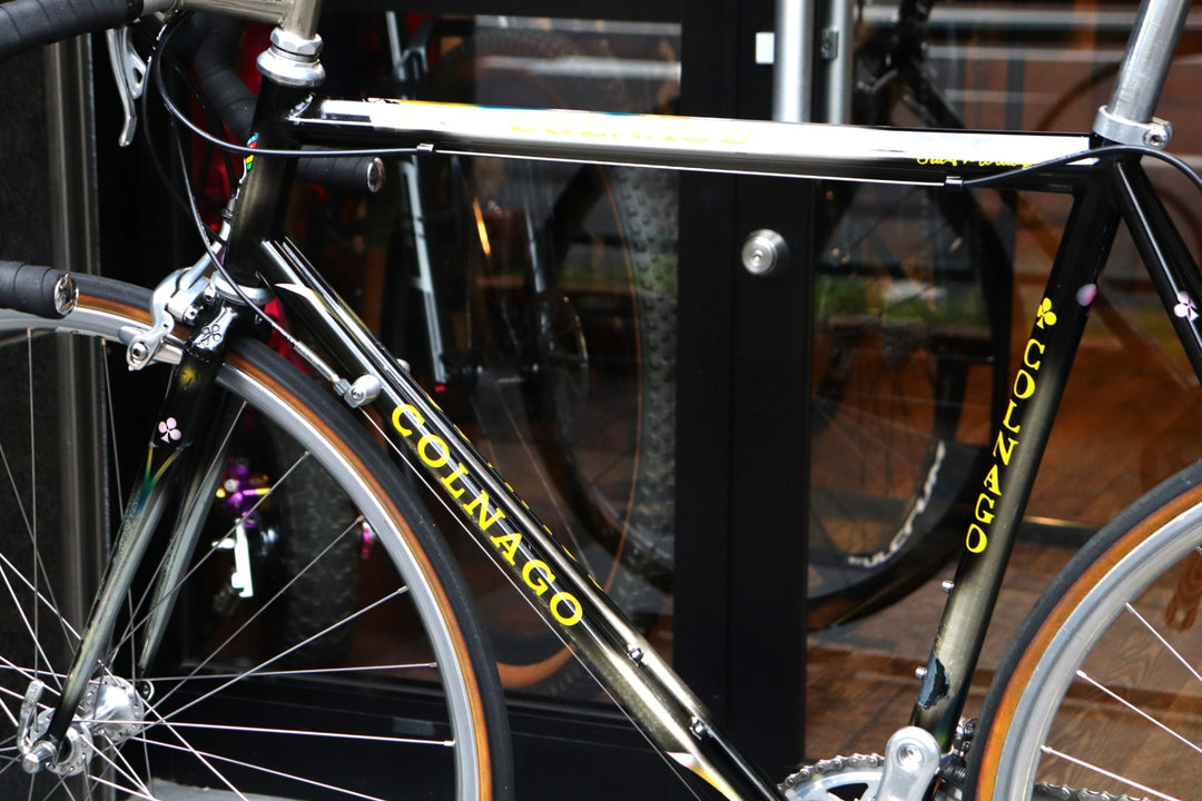 【伝説の双胴バイク】 コルナゴ COLNAGO チタニオ ビチタン TITANIO BITITAN カンパニョーロ レコード MIX 8S チタン ロードバイク ヴィンテージ 【東京南麻布店】