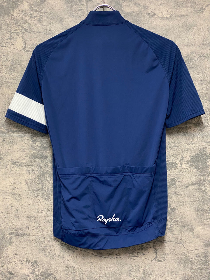 KN403 ラファ Rapha CORE LIGHTWEIGHT JERSEY 半袖 サイクルジャージ 紺 S