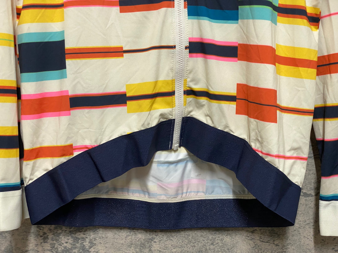 KD249 ラファ Rapha RCC 2021 ANNUAL LS PT TRAINING JERSEY 長袖 サイクルジャージ ベージュ 総柄 XL