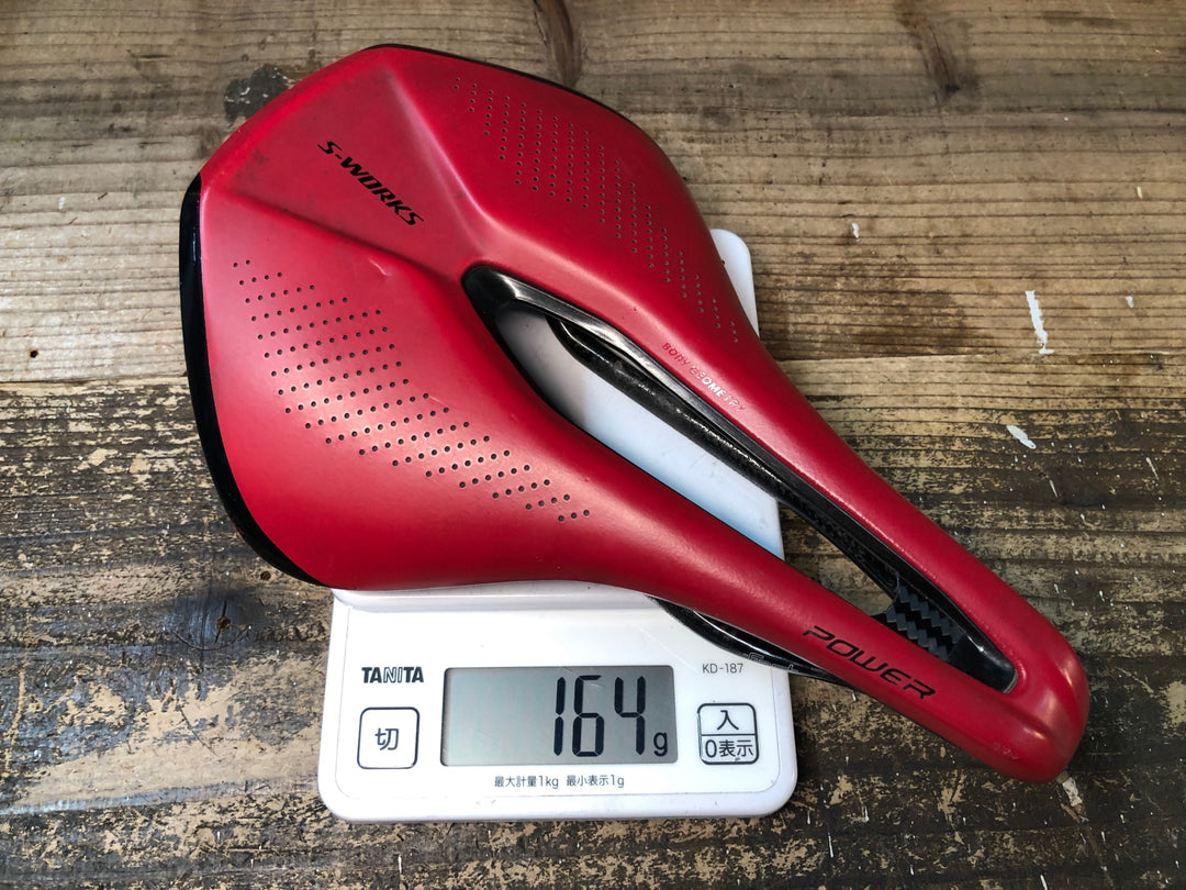 JA466 スペシャライズド SPECIALIZED S-WORKS POWER サドル 赤 カーボンレール 155mm