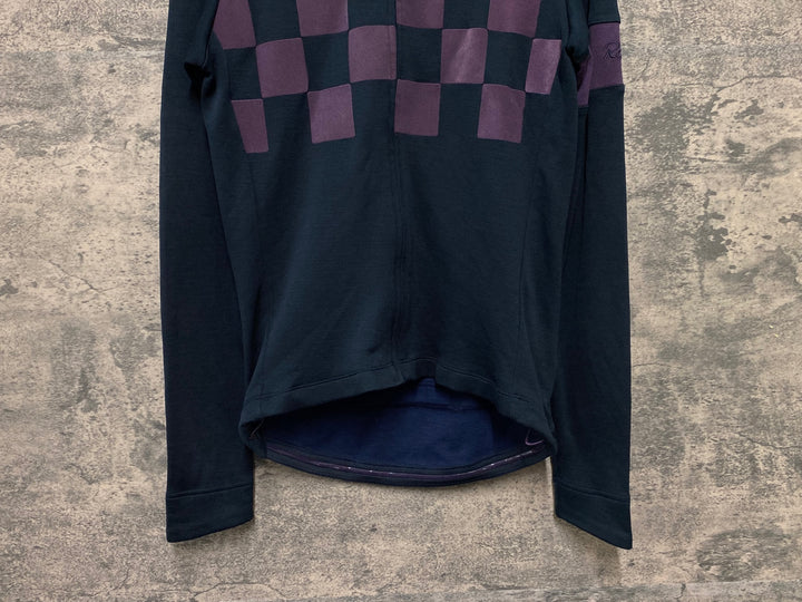 JJ039 ラファ Rapha Classic 長袖 サイクルジャージ S ブラック ほつれ