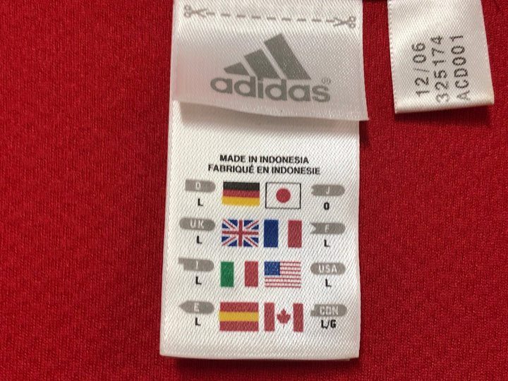 JU909 アディダス adidas 半袖 サイクルジャージ 赤 O ハーフジップ
