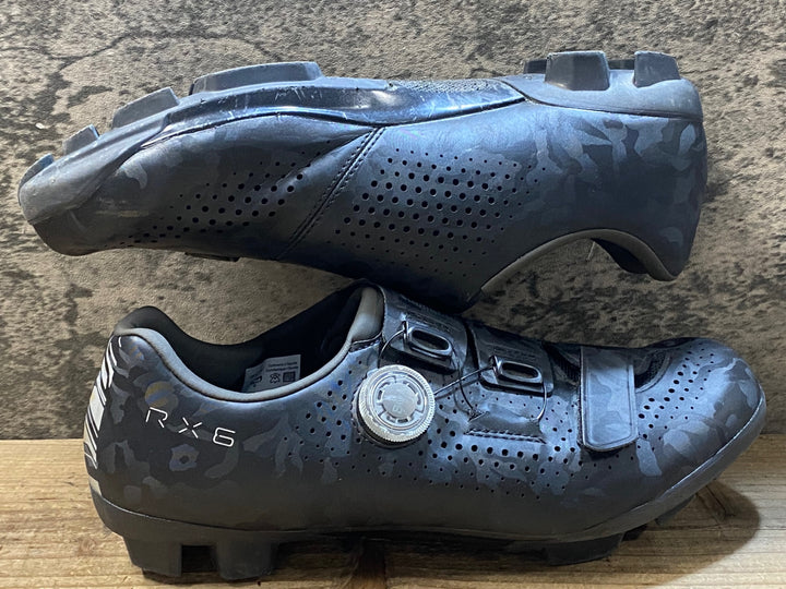 KJ681 シマノ SHIMANO RX6 SH-RX600M ビンディングシューズ 黒 EU42 2穴