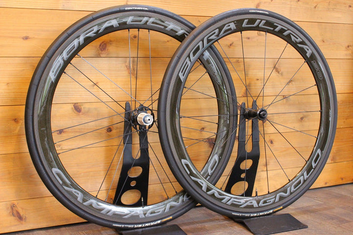 カンパニョーロ CAMPAGNOLO ボーラ BORA ULTRA 50 AC3 カーボン チューブラー シマノ 11/12S ホイールセット 外幅24.2mm 【【名古屋店】
