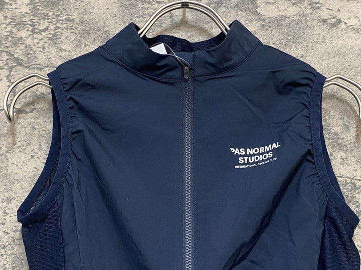 JY501 パスノーマルスタジオ PAS NORMAL STUDIOS Mechanism Stow Away Gilet ジレ サイクルベスト ネイビー XS
