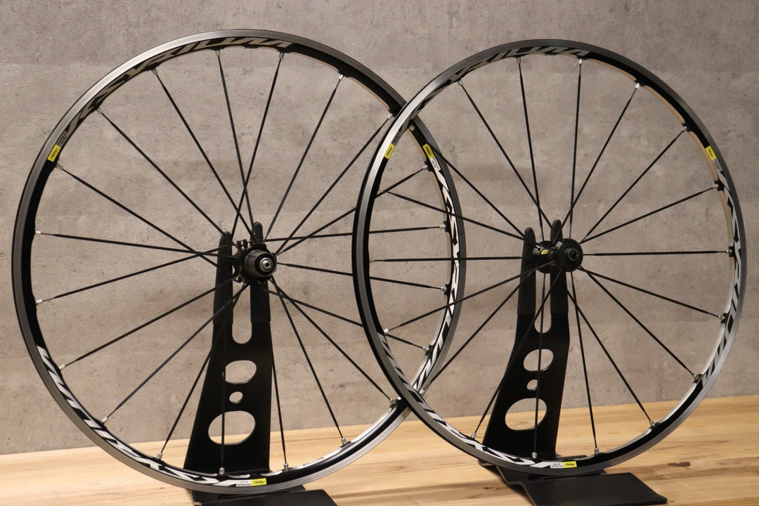 マヴィック MAVIC キシリウムエリート KSYRIUM ELITE シマノ 12/11S アルミ クリンチャー ホイールセット ナローリム 15C 【さいたま浦和店】