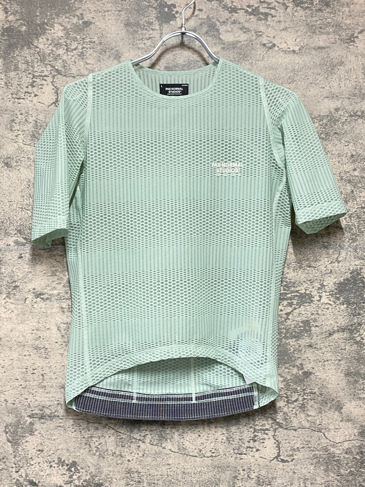 KJ283 パスノーマルスタジオ PAS NORMAL STUDIOS Men's Mechanism Pro Zipless Jersey 半袖 サイクルジャージ 緑 L