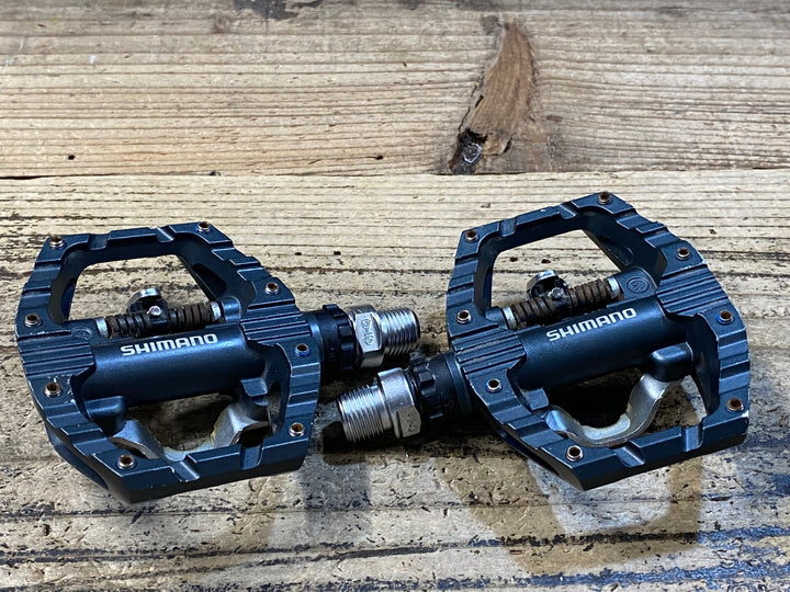 JQ399 シマノ SHIMANO PD-EH500 ビンディングペダル SPD 片面フラット ※錆
