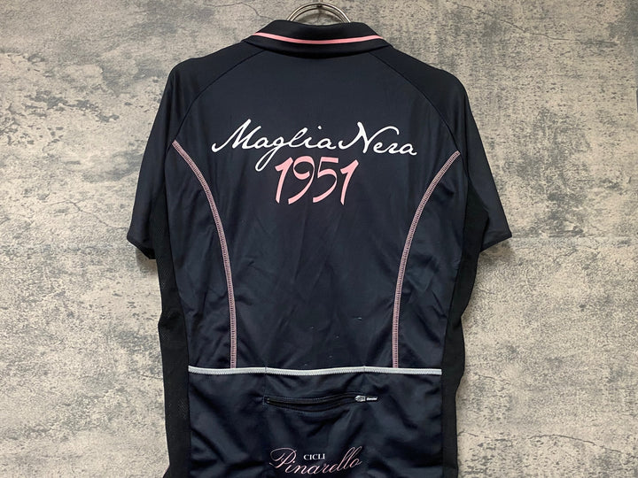 JW995 サンティーニ Santini 半袖 サイクルジャージ 黒 S ※擦れ